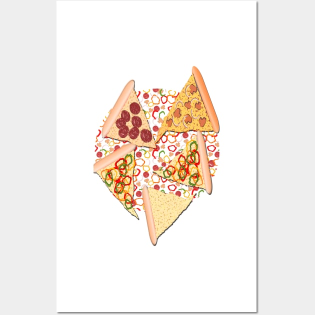 Pizza (A Reverie) Wall Art by RoxanneG